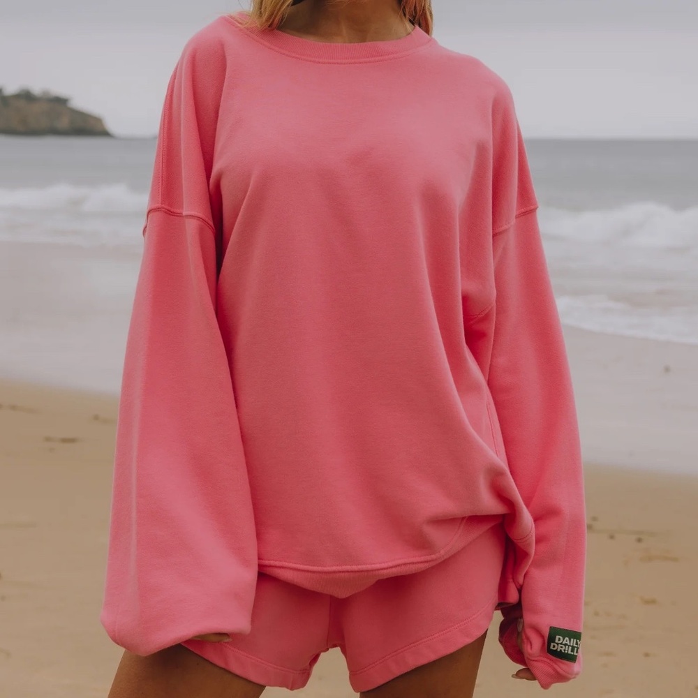 Daily Drills Unisex Oversized Crew - Cheeks